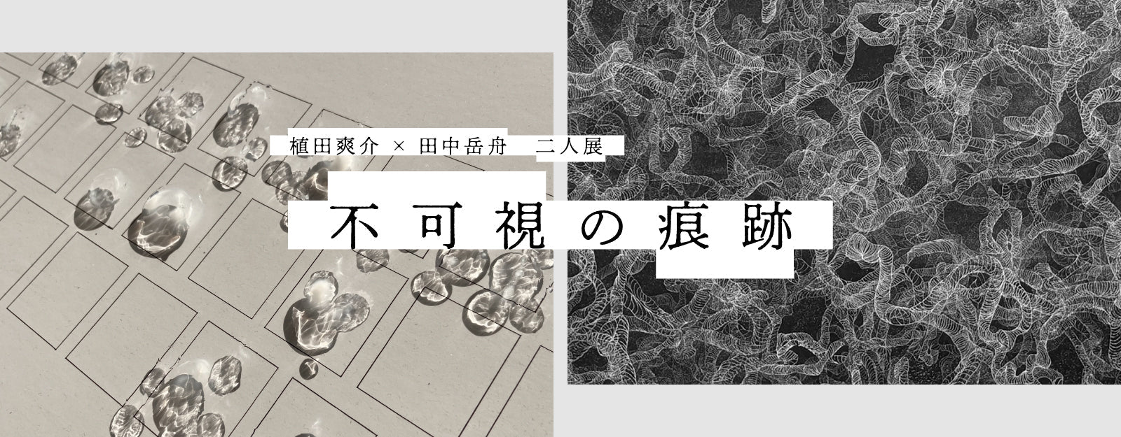 三界外を探す　沉浮の作品 植田爽介 ・田中岳舟 二人展「不可視の痕跡」【東京】