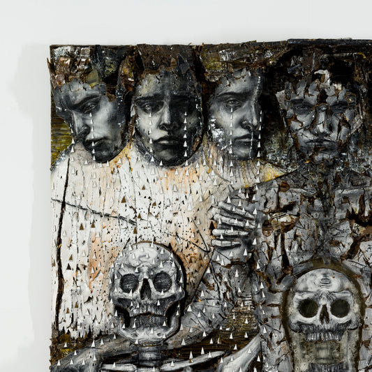 Alone battle -A man grappling with death - (#Demolition#Cry in heart #With death)