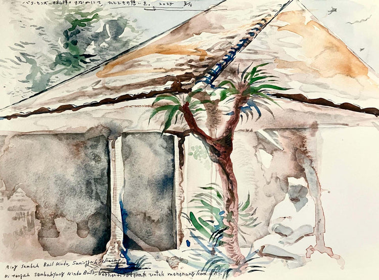 A moment of relaxation in the midst of Balinese Hindu worship