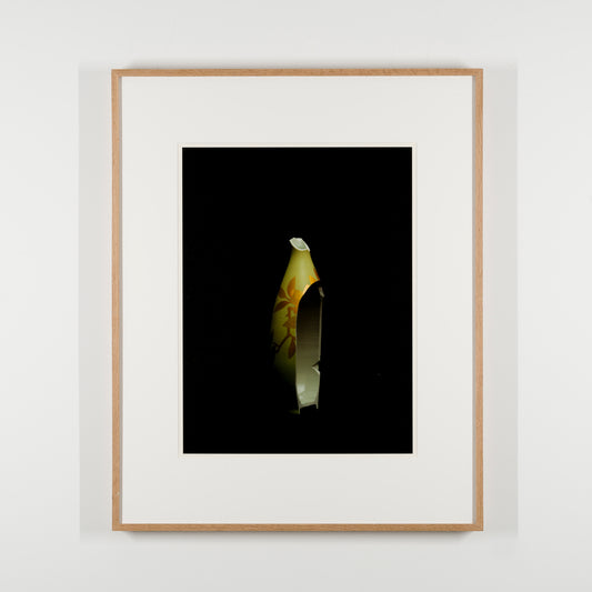 Underglaze gold colored Taisan wood vase