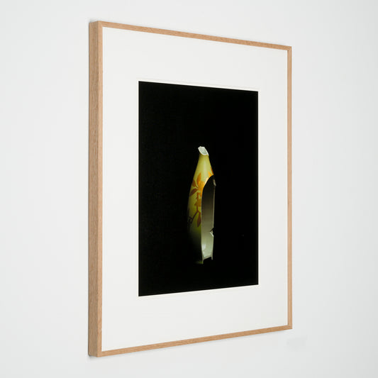 Underglaze gold colored Taisan wood vase