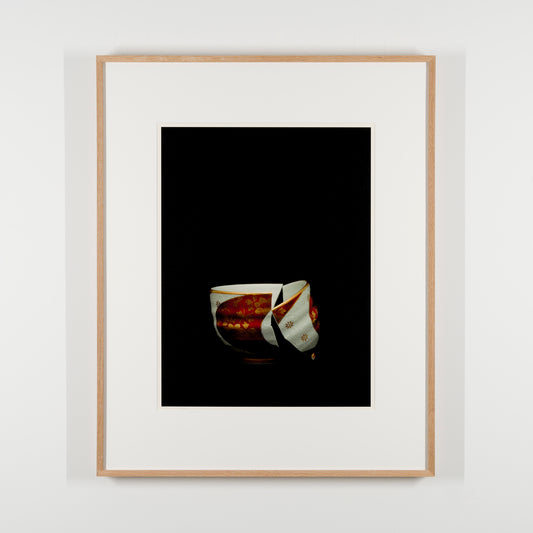 Gold Brocade Flower Arabesque Design Tea Bowl