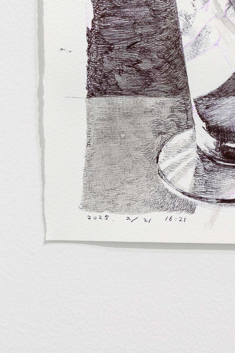 Inverted light reflected on glass and water. time goes backwards