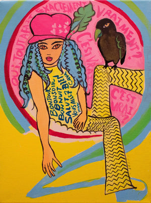 ガールNo3 パリで一番よく喋る女の子(キャンバスプリント)