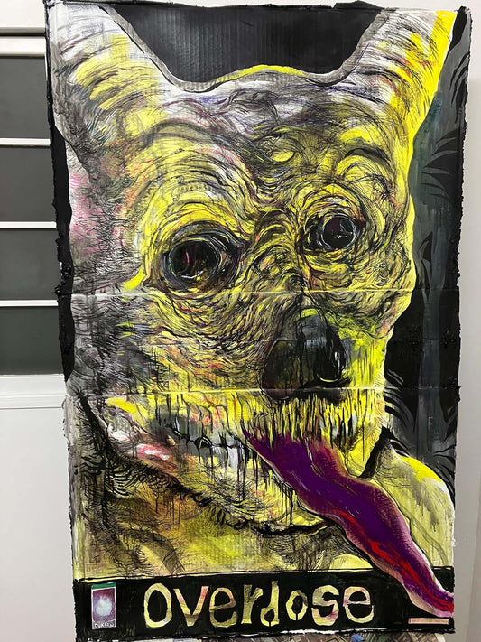 Demon statue to ward off evil spirits ""