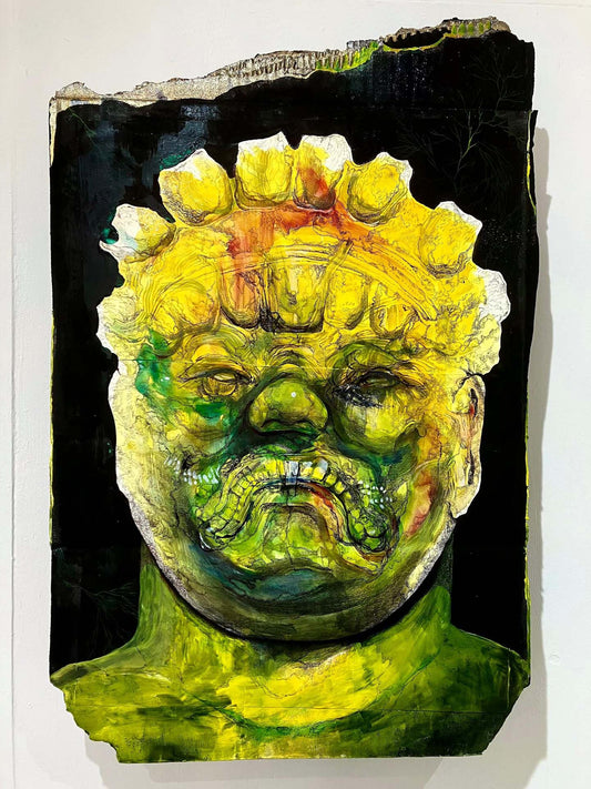 Demon statue to ward off evil spirits ""