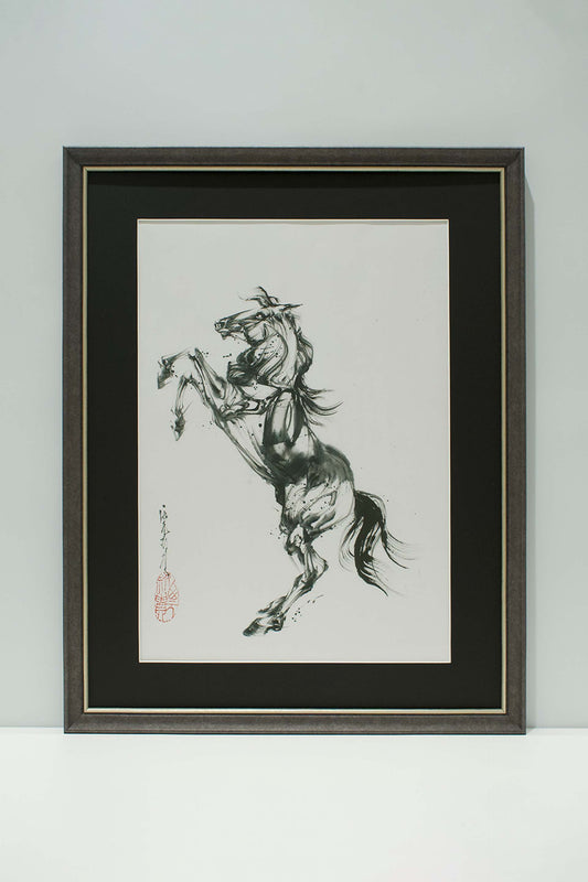 【受注生産】「西元祐貴 干支墨絵・午(うま)」