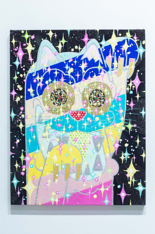 A cat that is connected to the universe and beckons