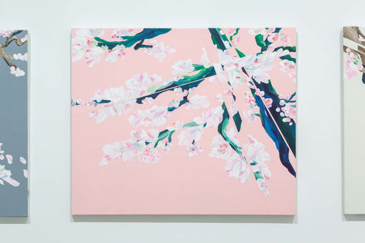 pink back slipped cherry blossom