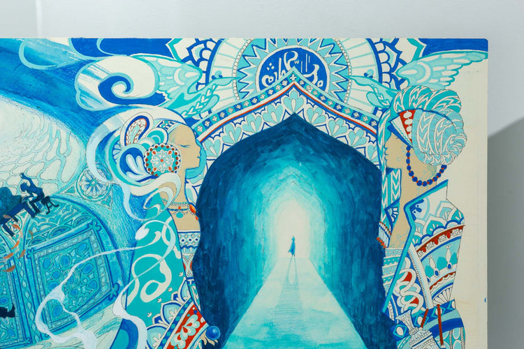 The sketch for blue sanctuary