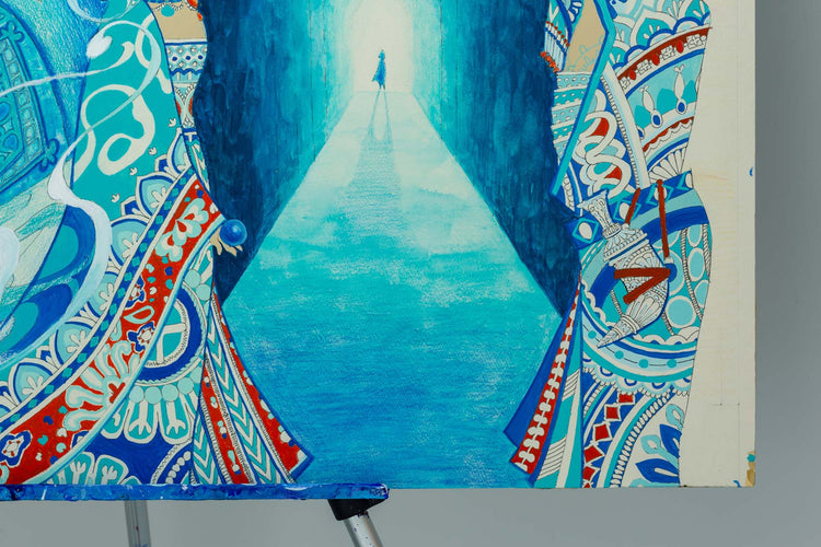 The sketch for blue sanctuary