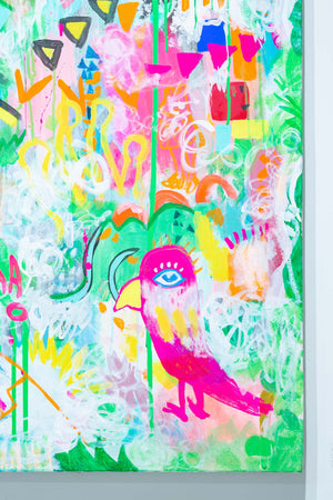 A birds lost in an afterimage