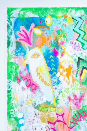 A birds lost in an afterimage