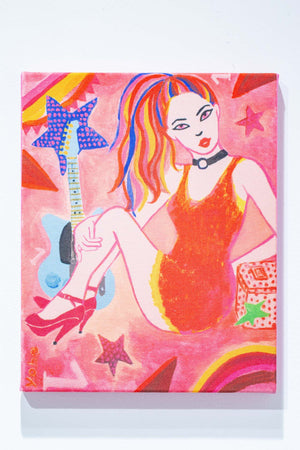 ギターガール(キャンバスプリント)