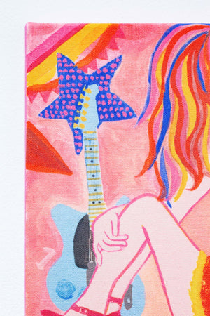 ギターガール(キャンバスプリント)