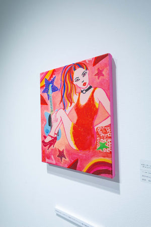 ギターガール(キャンバスプリント)