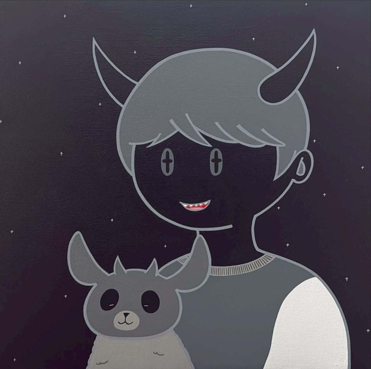 Toon Demon × Masked demon cat(Black)