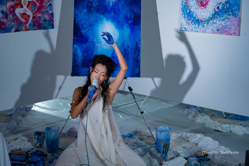 【開催レポート】SAORI KANDA 個展「生命讃歌-sanctuary-」ライブパフォーマンス