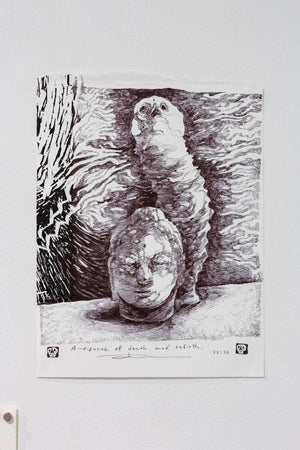 A figurine of drath and rebirth