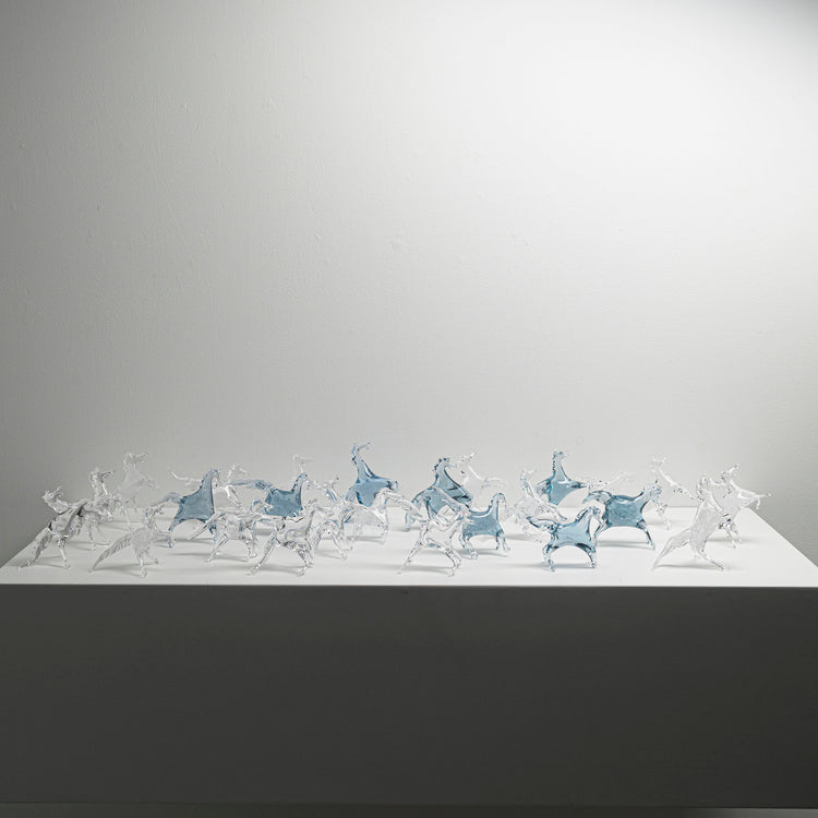Horse (blue), Horse (clear)
