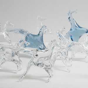 Horse (blue), Horse (clear)