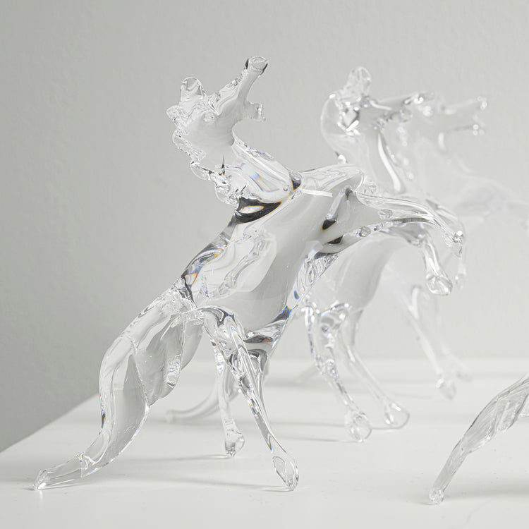 Horse (blue), Horse (clear)