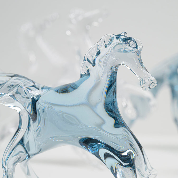 Horse (blue), Horse (clear)