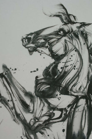 【受注生産】「西元祐貴 干支墨絵・午(うま)」