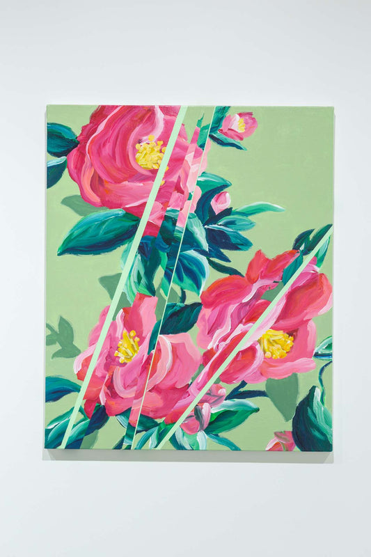 slipped green back camellia