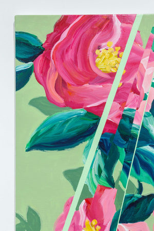 slipped green back camellia
