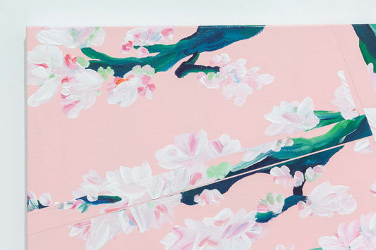 pink back slipped cherry blossom
