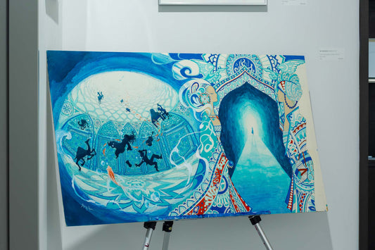 The sketch for blue sanctuary