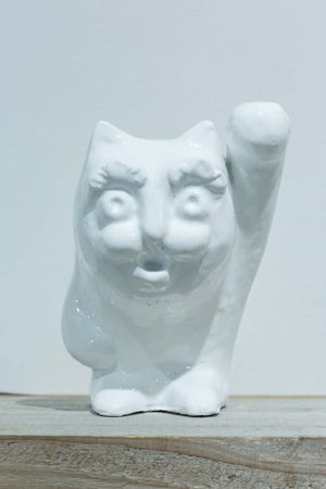 超白招き猫様立像