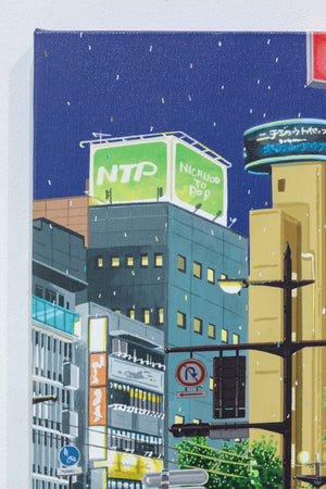 小雨の街,光の粒