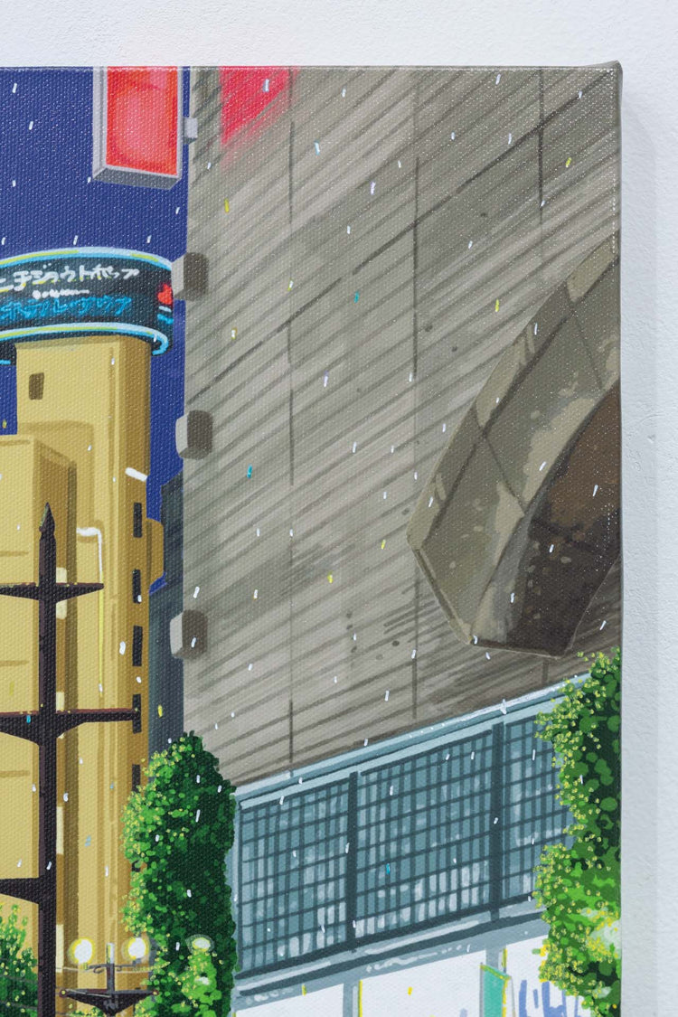 小雨の街,光の粒