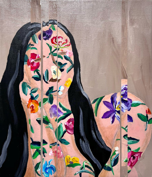 slipped flower skin lady #1