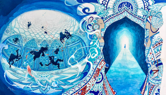 The sketch for blue sanctuary