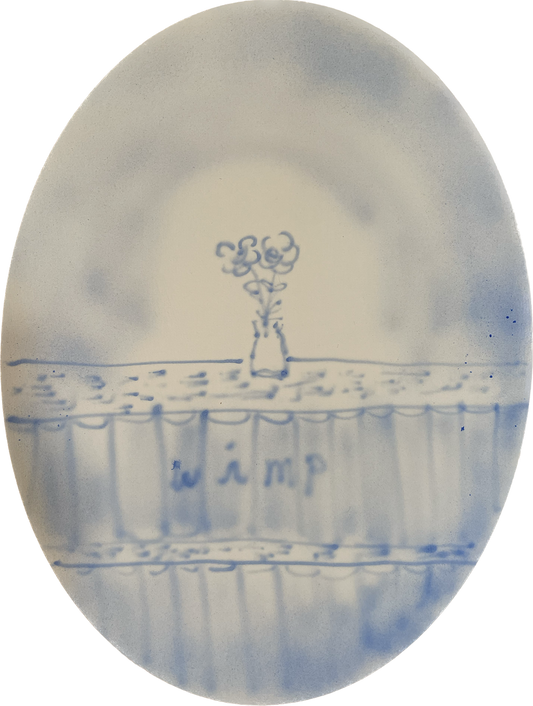 Vase On Bookshelf